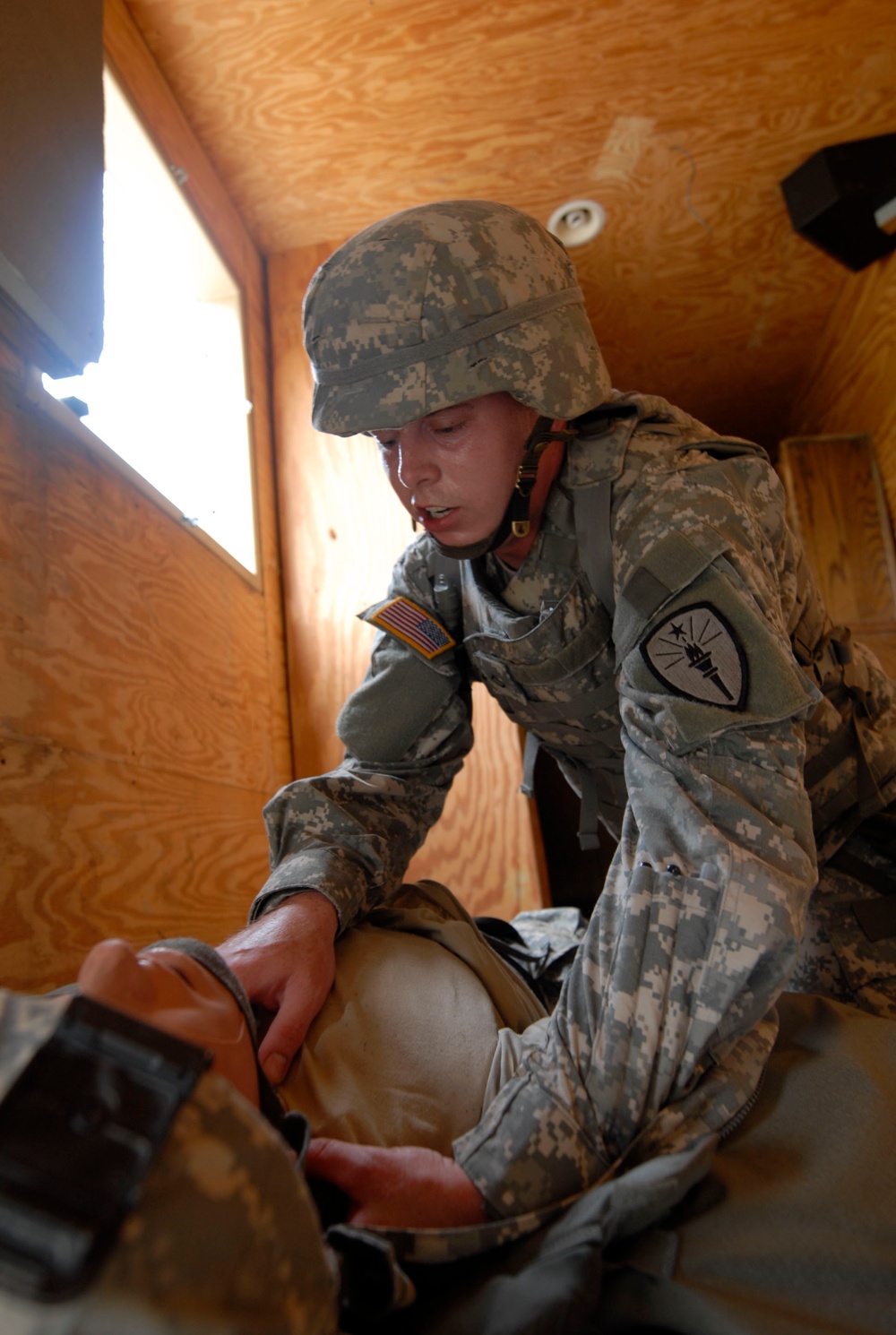 Combat Medics React to Simulated Ambush, Camp Atterbury