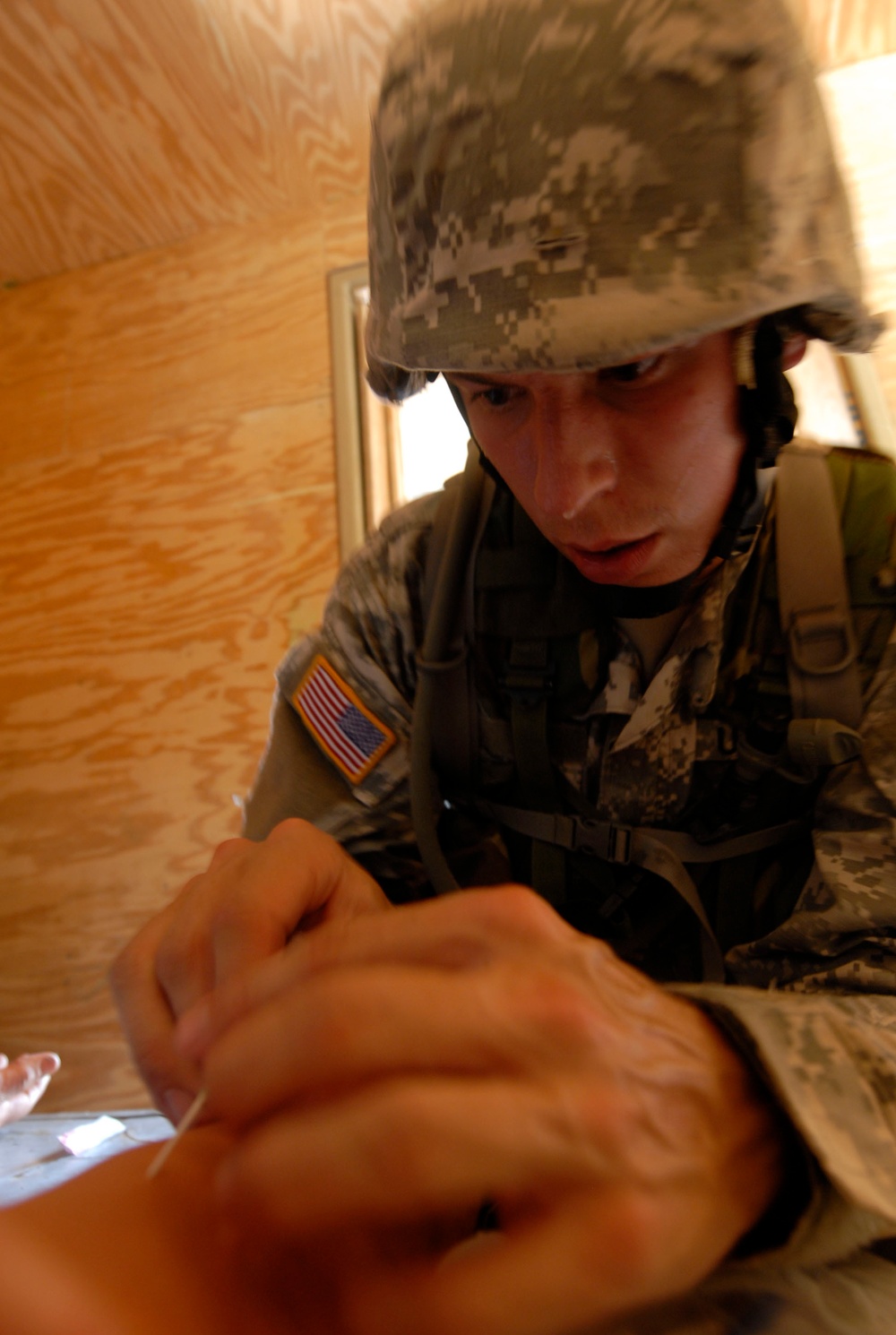 Combat Medics React to Simulated Ambush, Camp Atterbury