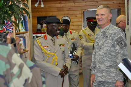 Generals Make Friendly, Cross-Cultural Bet on World Cup