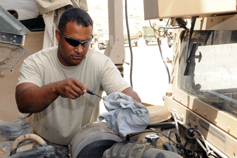 Keeping MPs Rolling: DSTB Mechanics Find, Repair Vehicle Deficiencies