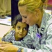 Iraqi kids play American games at Joint Base Balad