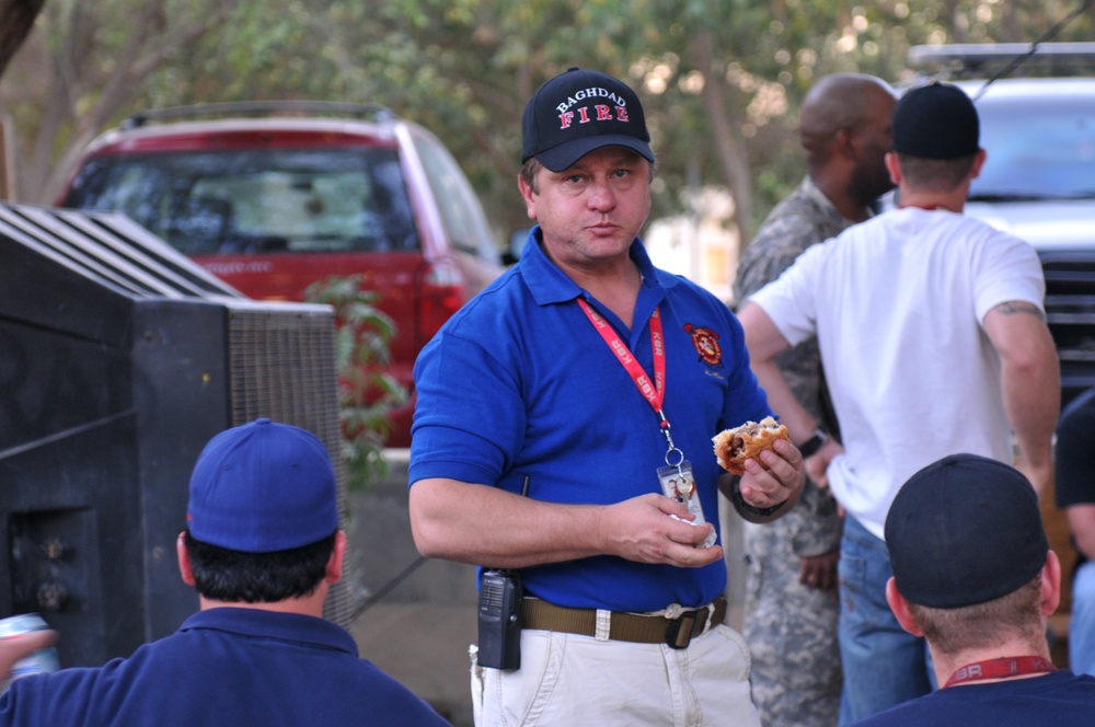 Texas Army National Guard's BBQ in Baghdad