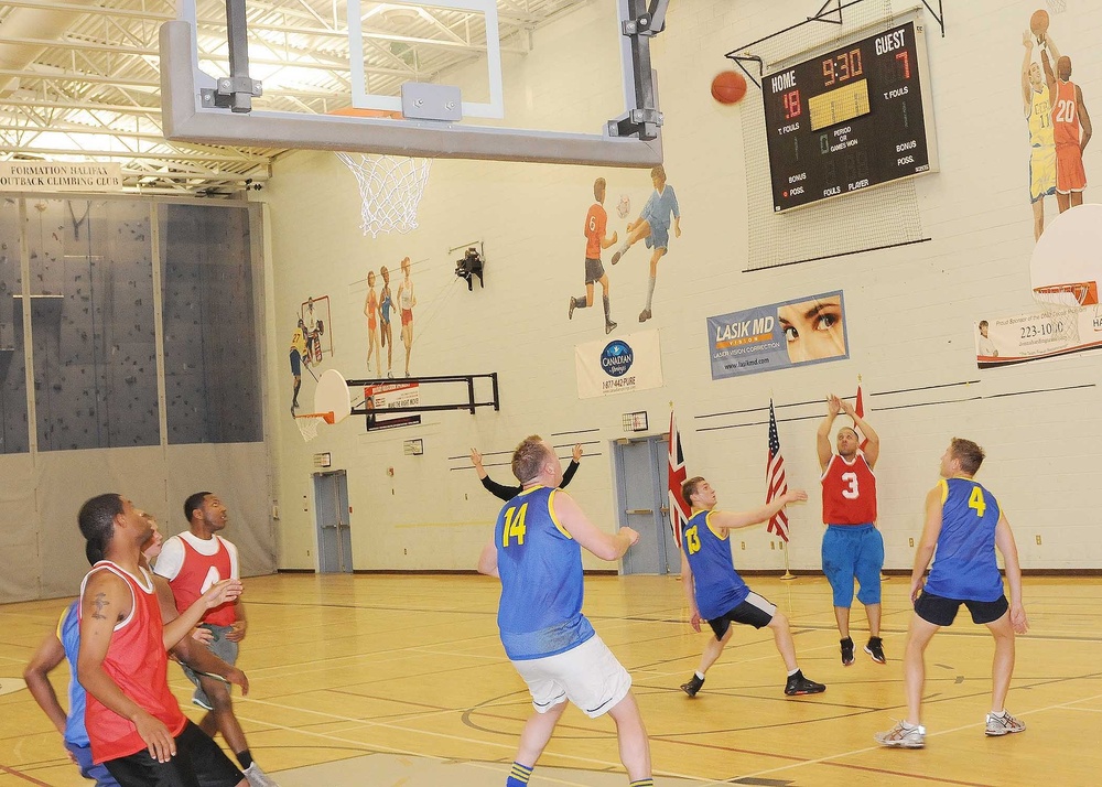 Wasp, U.S. Sailors Participate in International Basketball Tourney