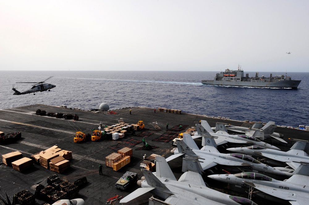 USS Dwight D. Eisenhower On Deployment