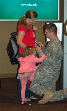 Soldier Ends Deployment, Begins Engagement