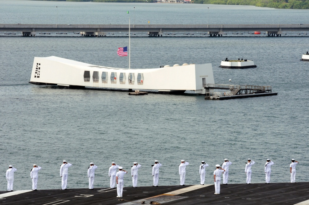 USS Ronald Reagan at Pearl Harbor