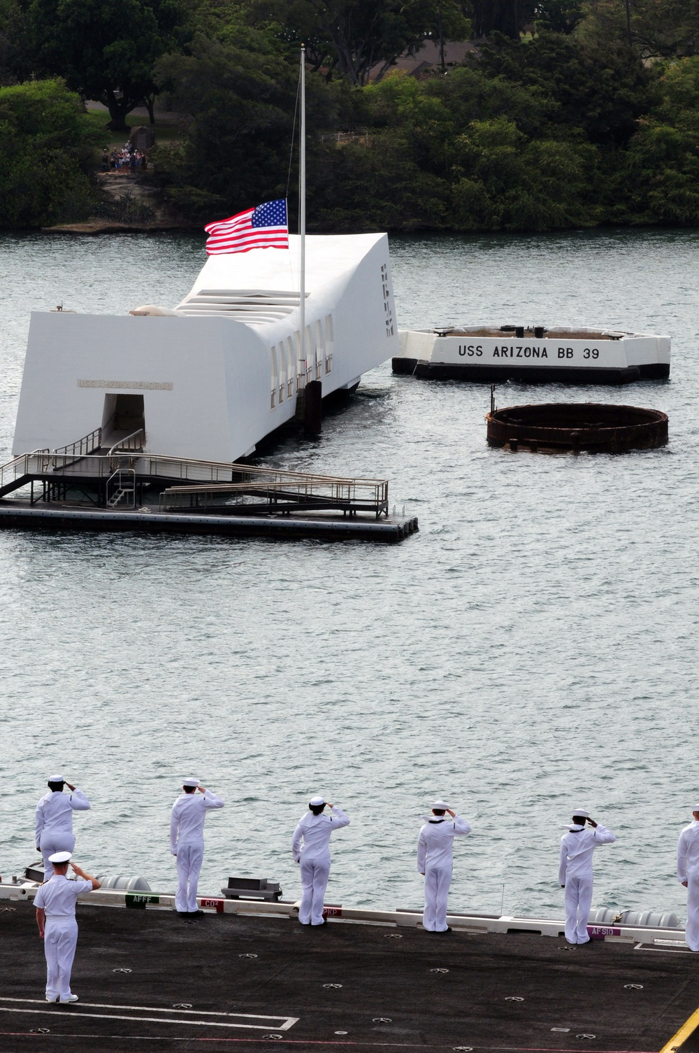 USS Ronald Reagan at Pearl Harbor