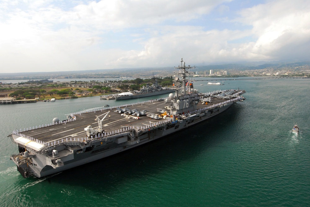 USS Ronald Reagan at Pearl Harbor