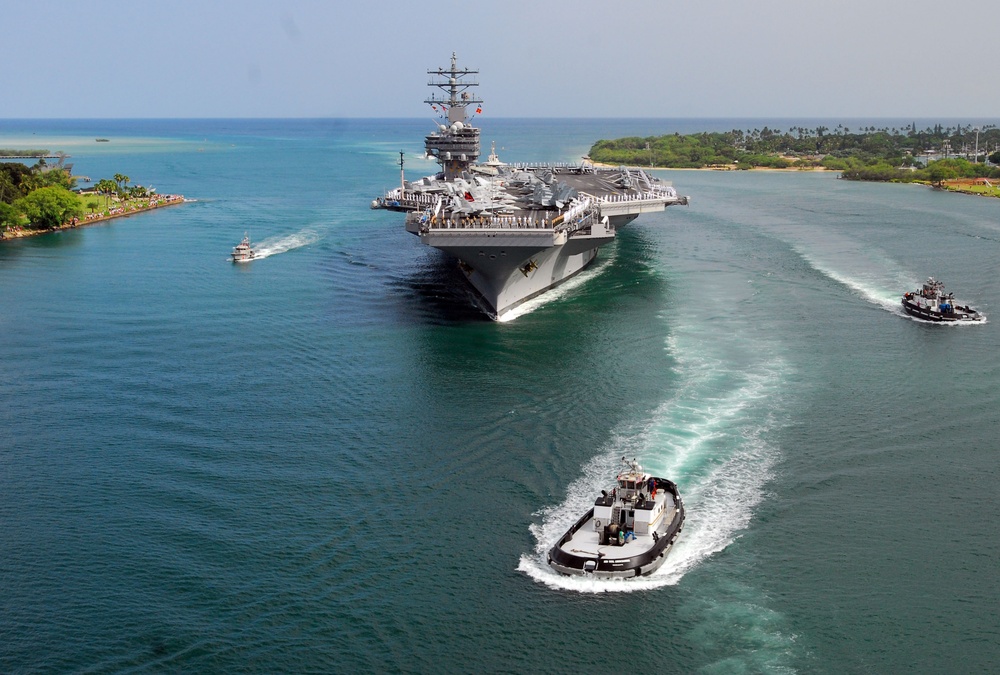 USS Ronald Reagan at Pearl Harbor