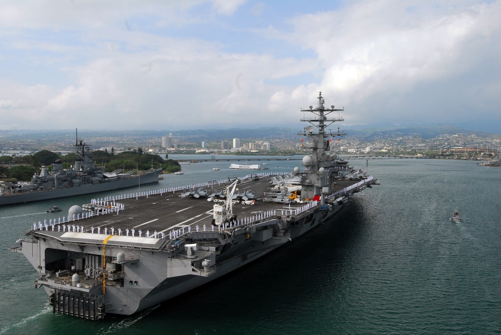 USS Ronald Reagan at Pearl Harbor