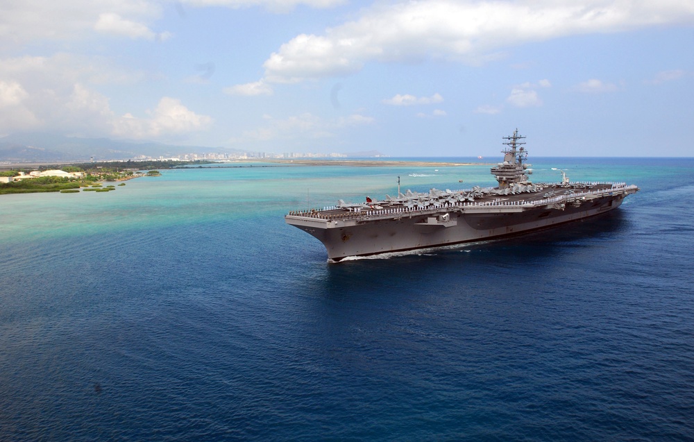 USS Ronald Reagan at Pearl Harbor