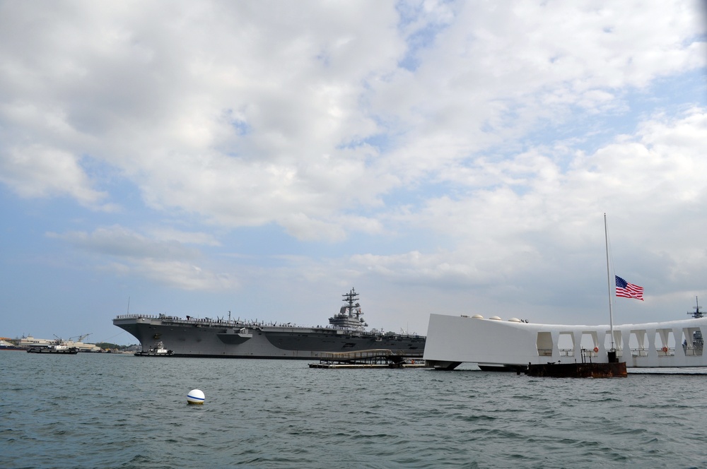 USS Ronald Reagan at Pearl Harbor