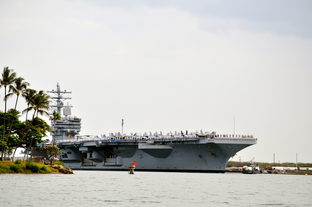 USS Ronald Reagan at Pearl Harbor