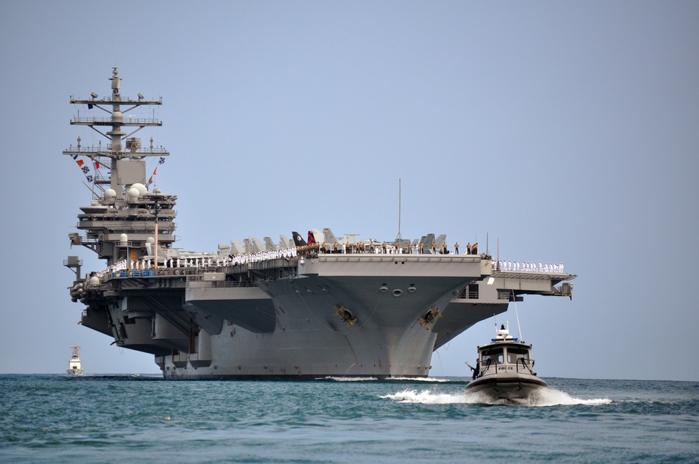 USS Ronald Reagan at Pearl Harbor