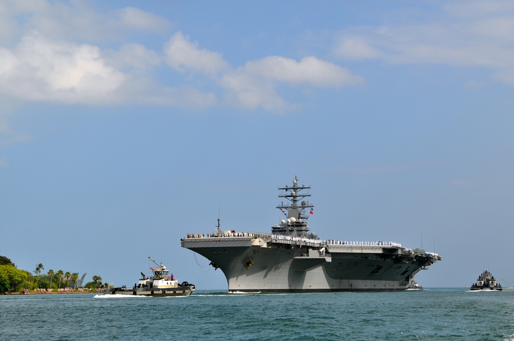 USS Ronald Reagan at Pearl Harbor