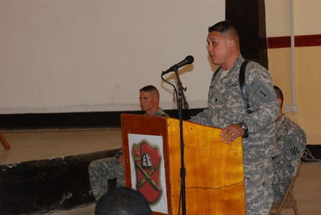 1-10 FA Pays Respects to Fallen Warrior