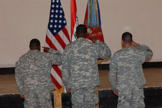 1-10 FA Pays Respects to Fallen Warrior
