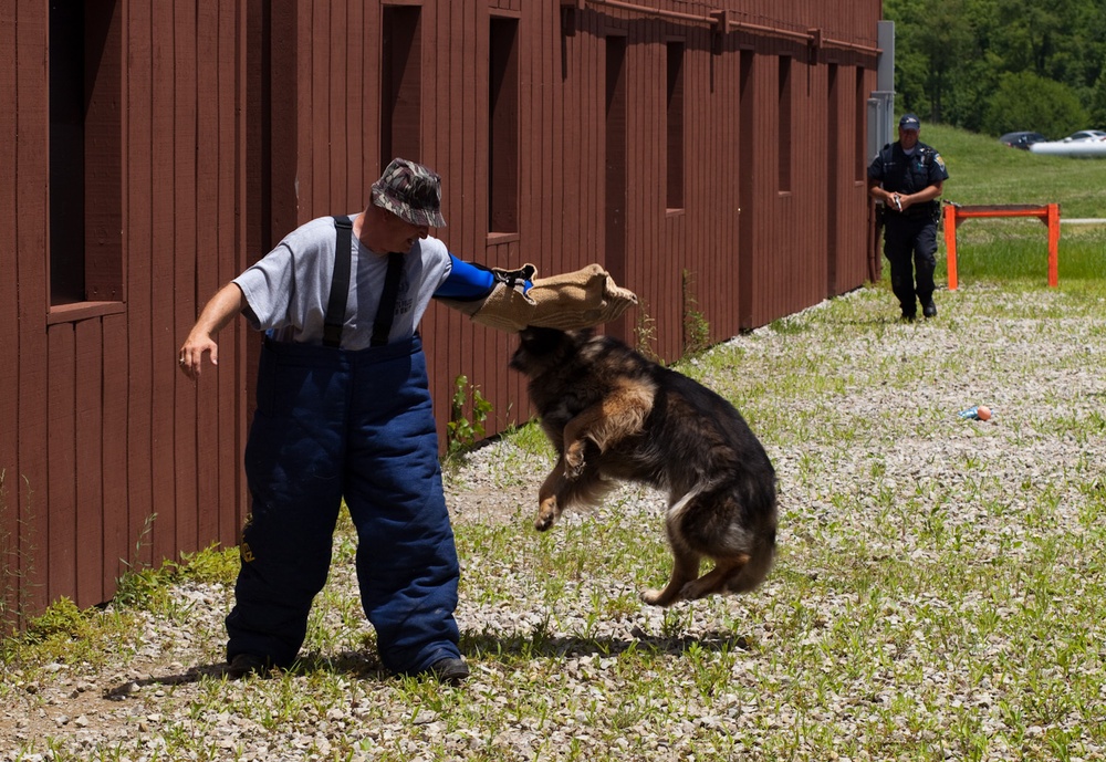 Indiana State Trooper Canine Training at Camp Atterbury