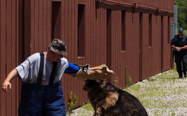 Indiana State Trooper Canine Training at Camp Atterbury