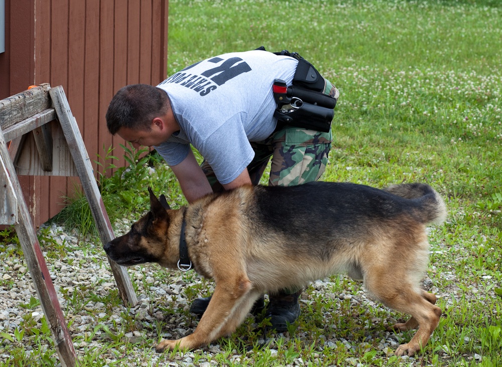 Indiana State Trooper Canine Training at Camp Atterbury