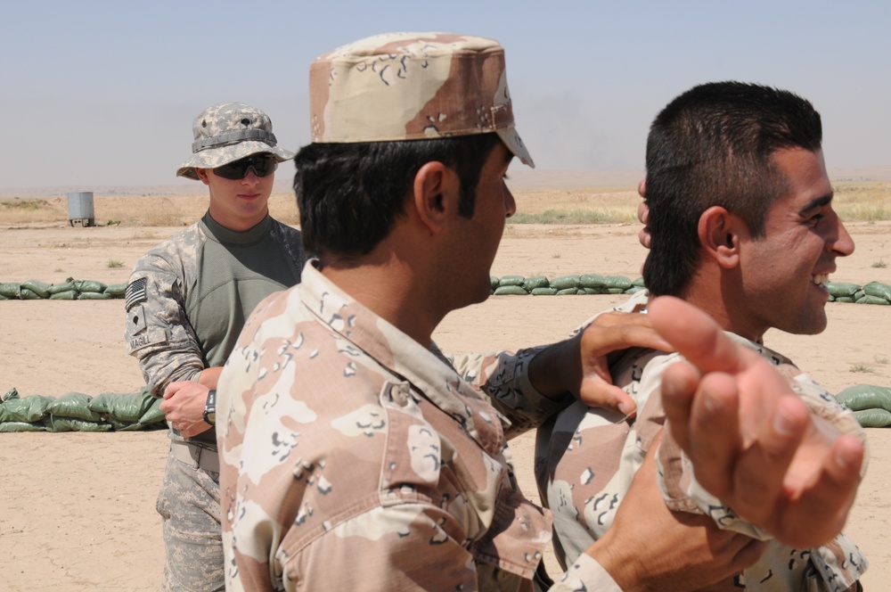 2-3 FA conducts personnel search techniques to Kurdish Regional Guard