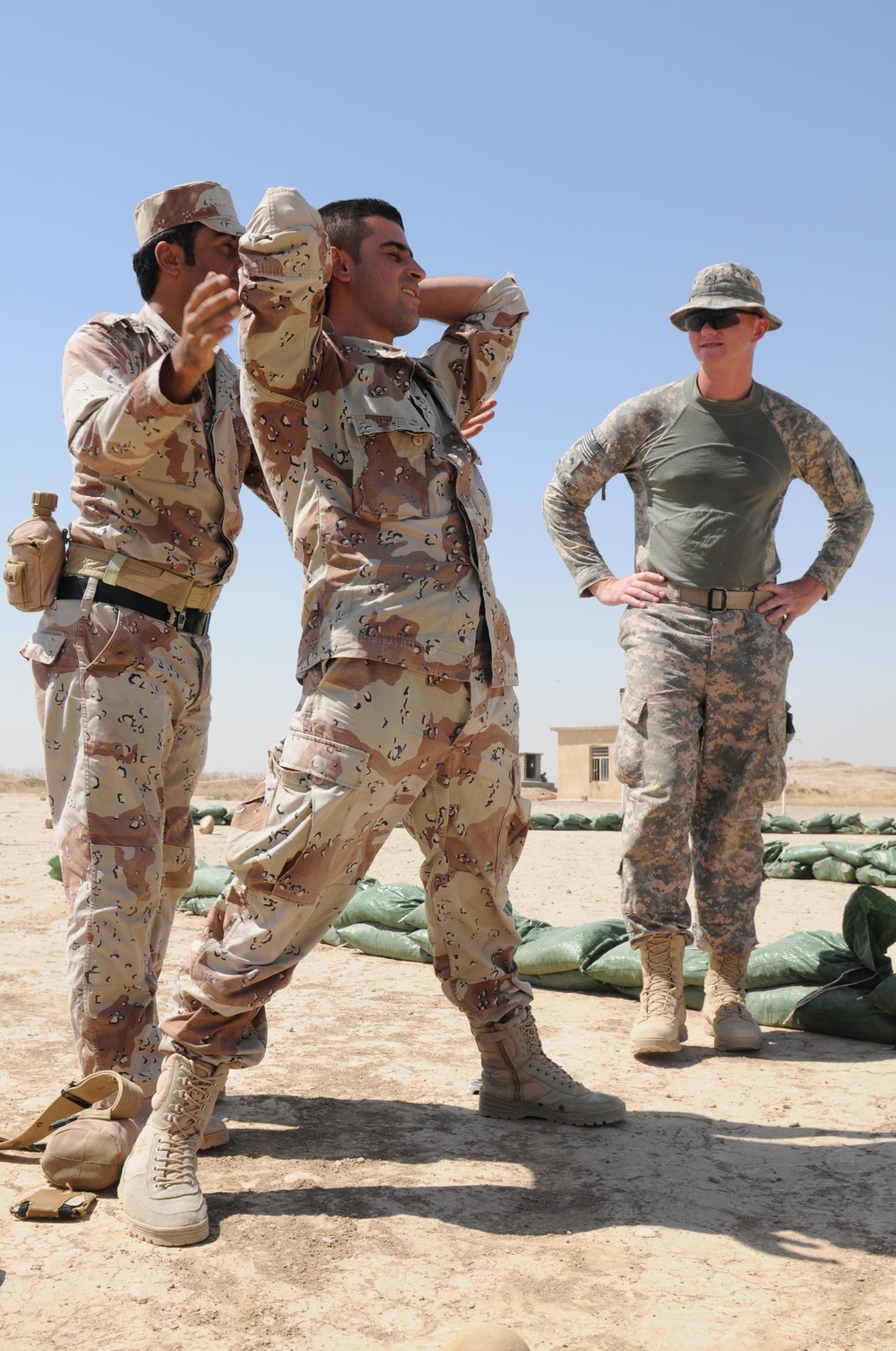 2-3 FA conducts personnel search techniques to Kurdish Regional Guard