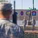 Soldiers of the 205th Infantry Brigade, First Army Division East recite the Soldiers Creed at the brigade's change-of-command ceremony held at the Veteran's Memorial, Camp Atterbury Joint Maneuver Training Center in central Indiana June 30.