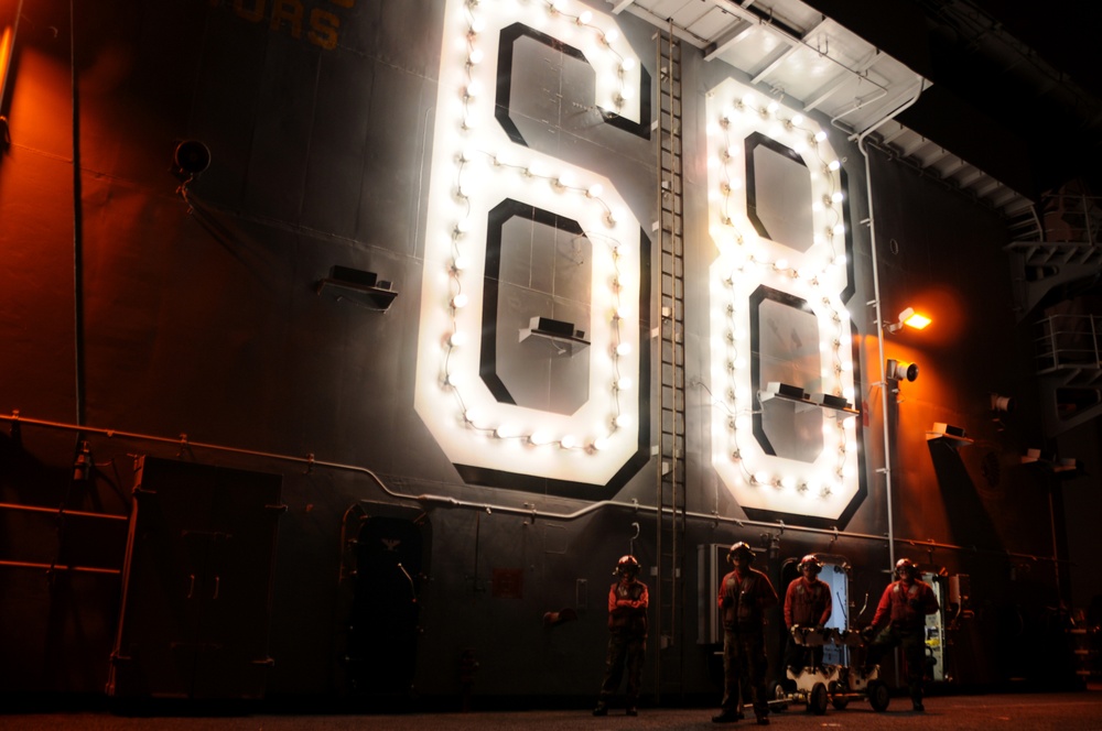 USS Nimitz in San Diego