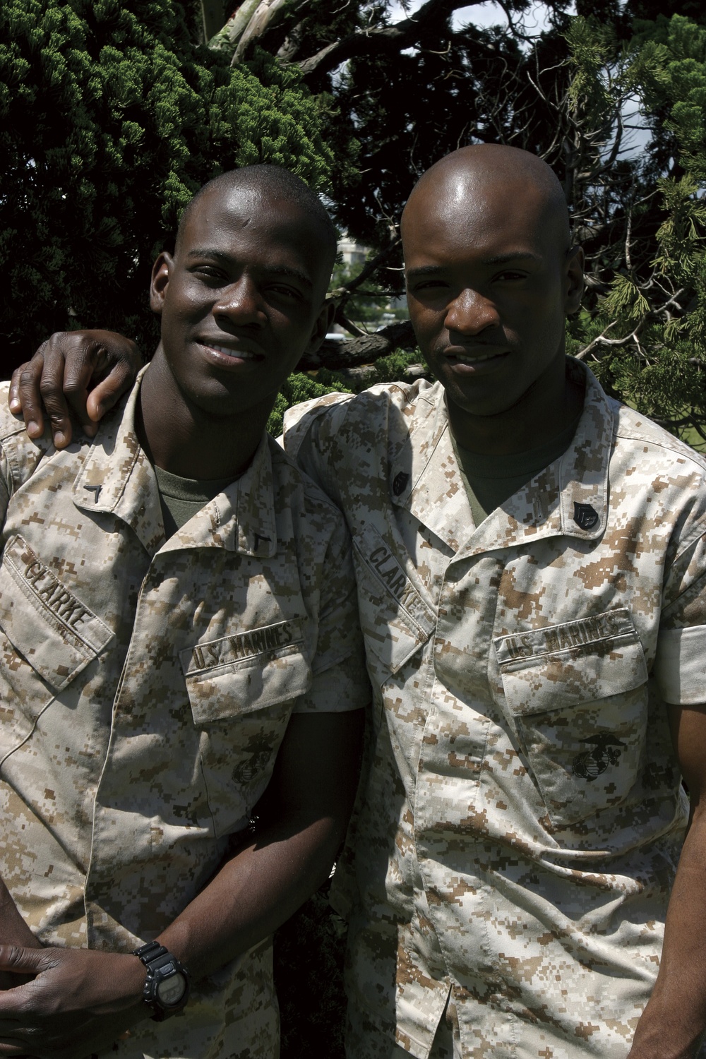 Marine Brothers Serve Together on Okinawa