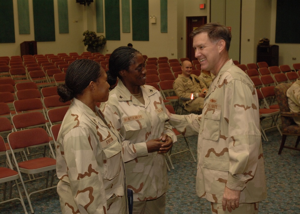 Chief Of Naval Personnel Has All Hands Call With NSA Bahrain Sailors