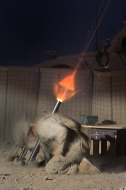 Mortars Light Up Now Zad Sky, Suppress Insurgents