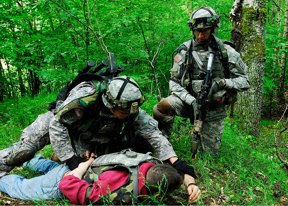 Bayonet Soldiers train at home