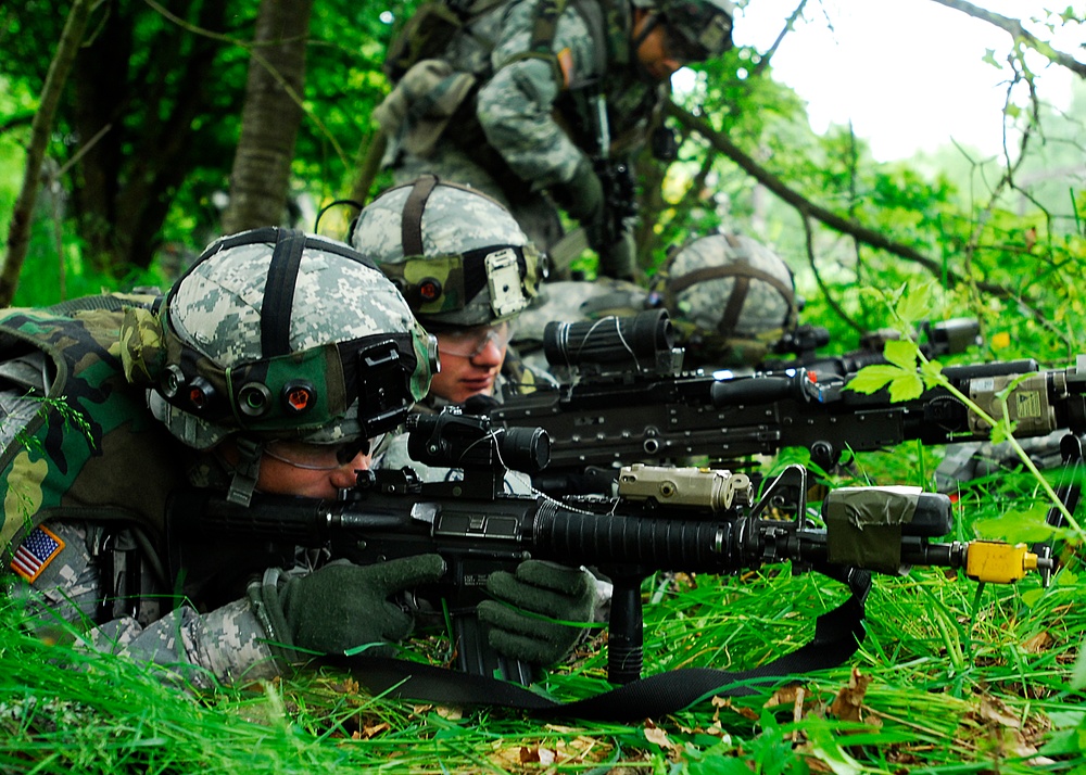 Bayonet Soldiers train at home