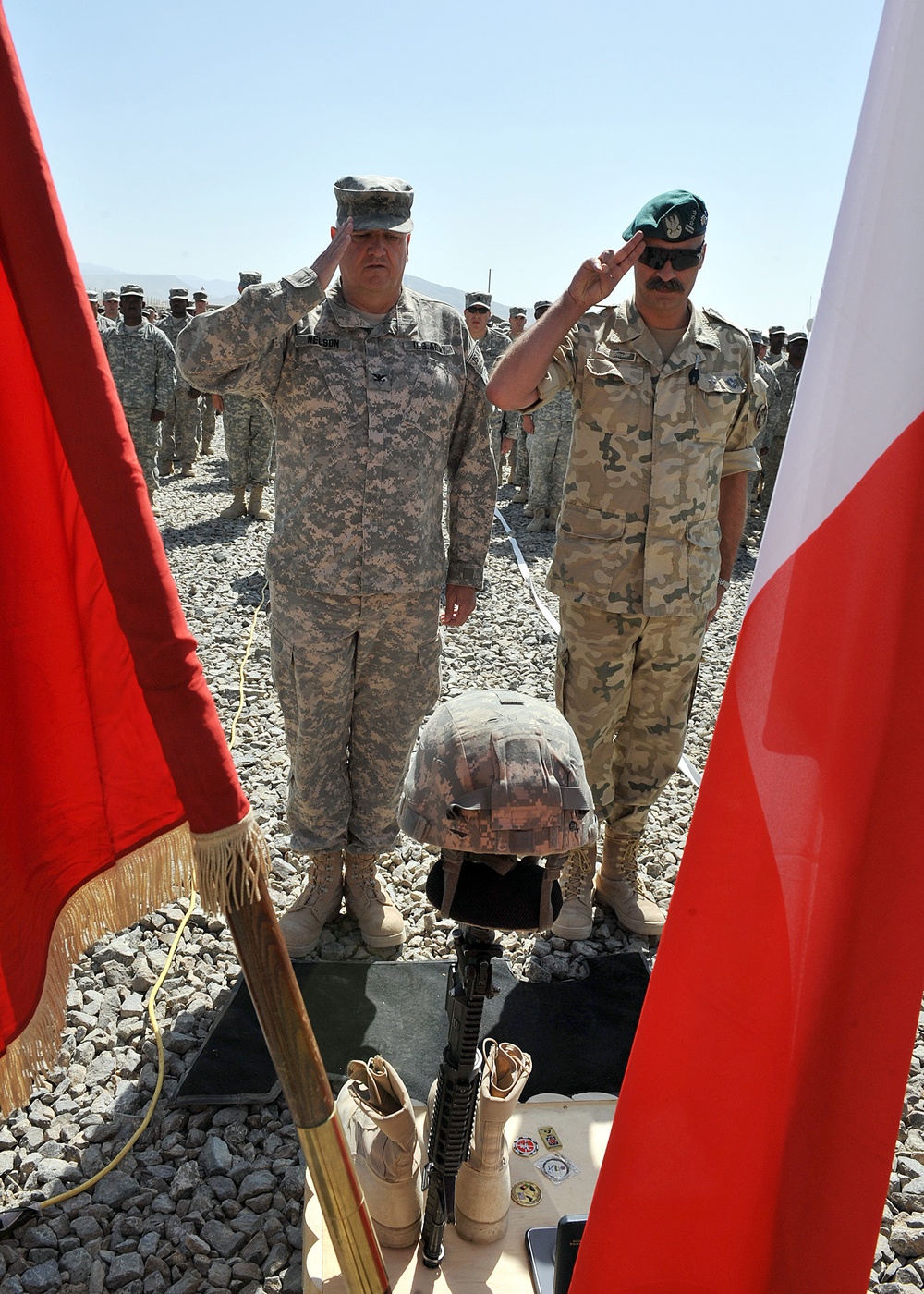 FOB Ghazni Honors Fallen U.S. Soldier