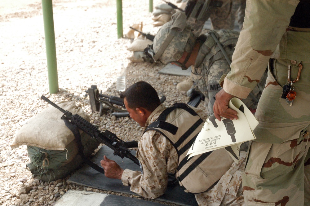 U.S. Forces Conduct Combined Range Operations in Camp Taji, Iraq