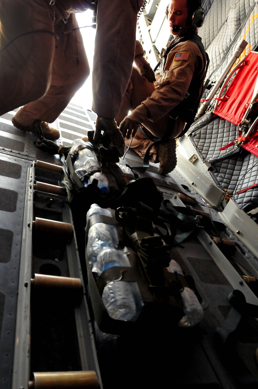 The first air drop conducted by the C-27 Spartan program