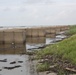 Louisiana National Guard reinforces Hesco barriers in Cameron Parish