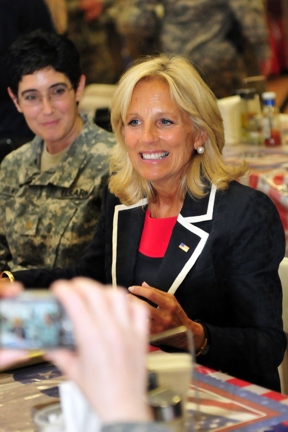 Bidens visit USD-C Soldiers on Independence Day