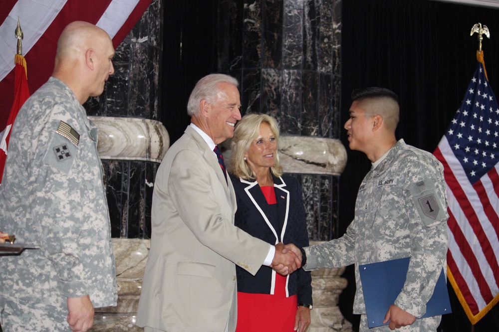 Bidens Attend Naturalization Ceremony in Iraq