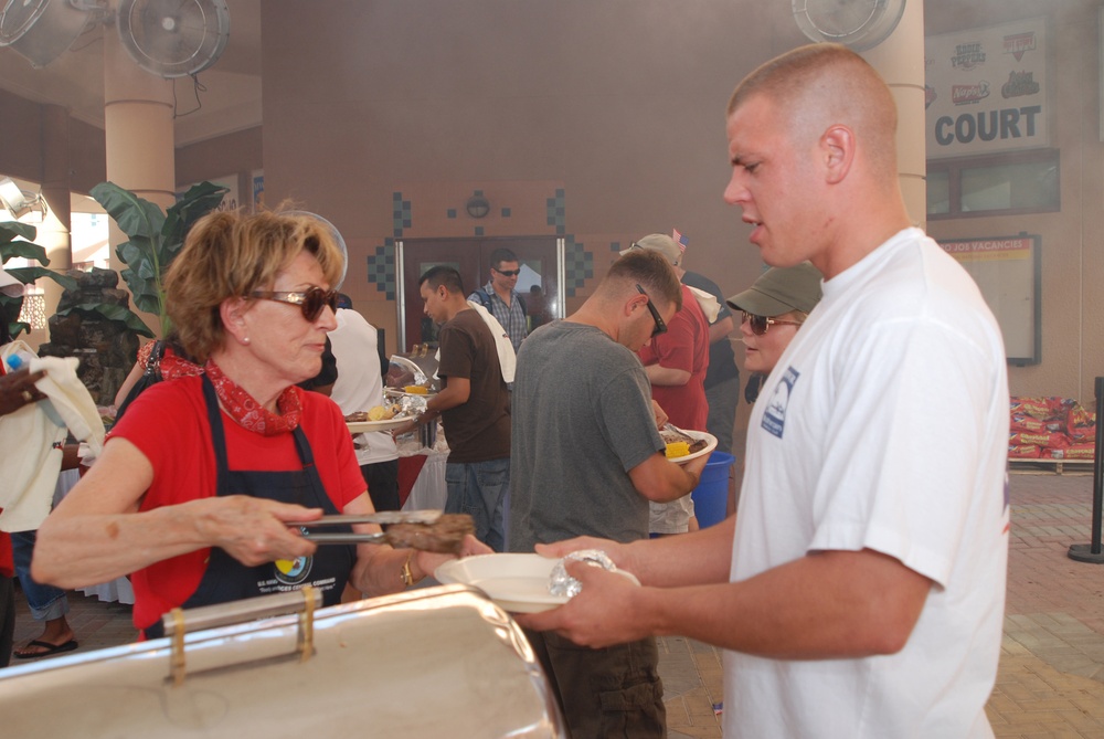 Cooks from the Valley Serve Steak in Bahrain