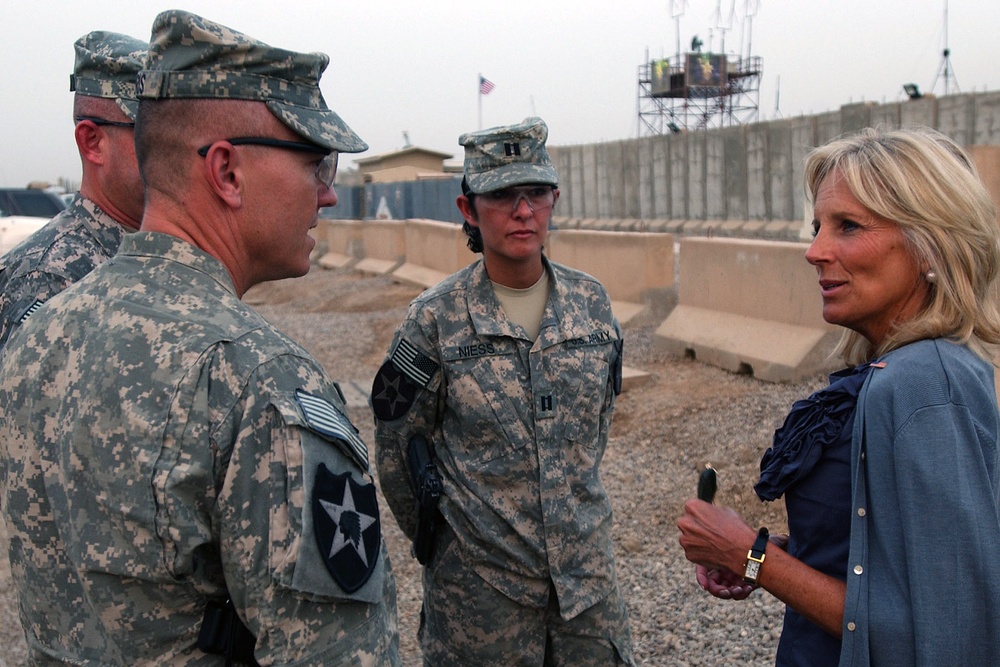Dr. Jill Biden celebrates Fourth of July with Raider Brigade