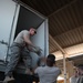 Unloading supplies