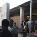Unloading supplies