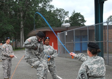 Soldiers Give 'aid' to Local Students, School