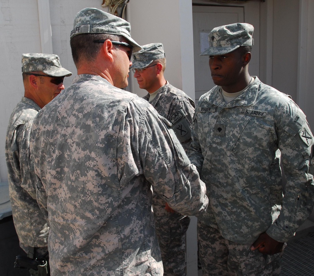 Soldiers Earns Coin of Excellence in Afghanistan