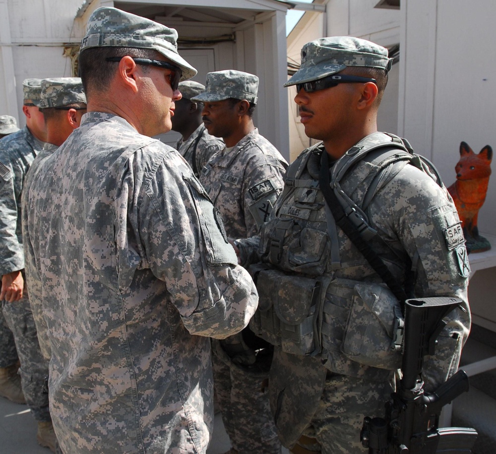 Soldiers Earns Coin of Excellence in Afghanistan