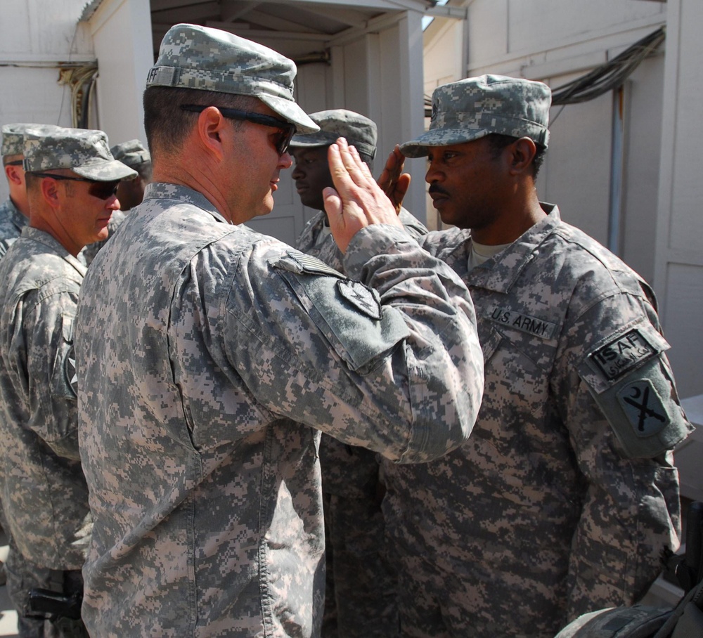 Soldiers Earns Coin of Excellence in Afghanistan
