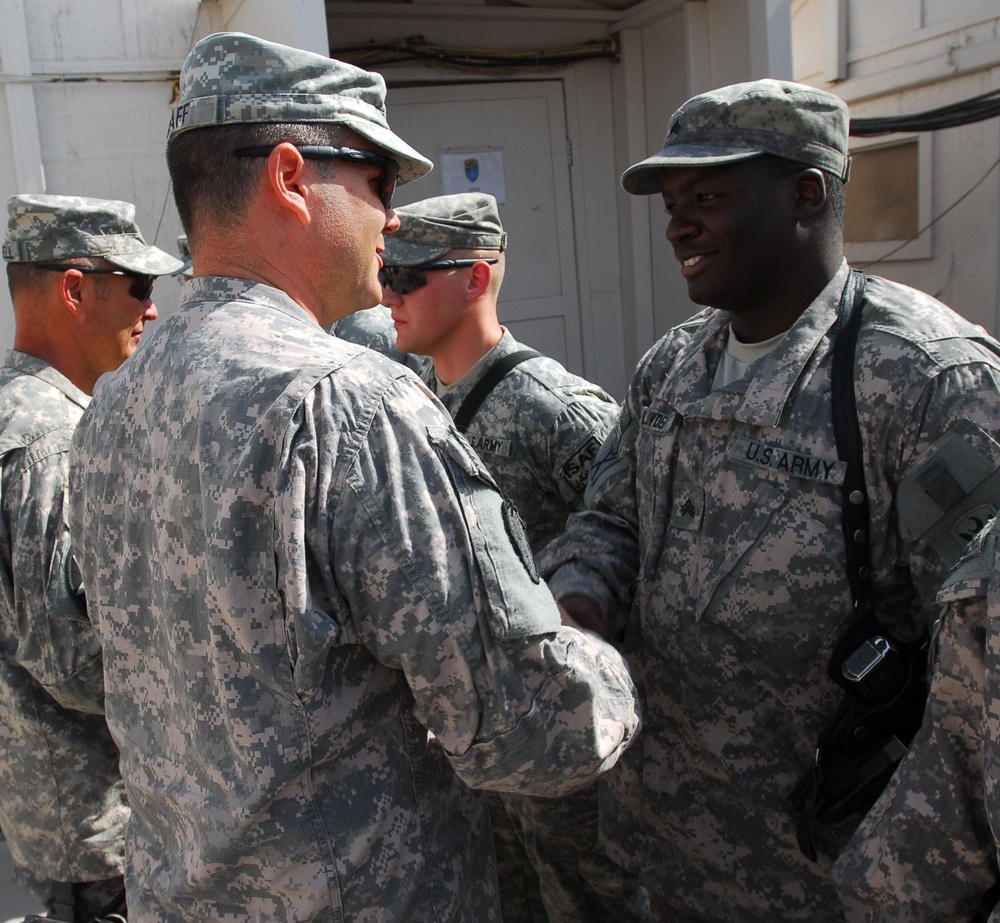 Soldiers Earns Coin of Excellence in Afghanistan