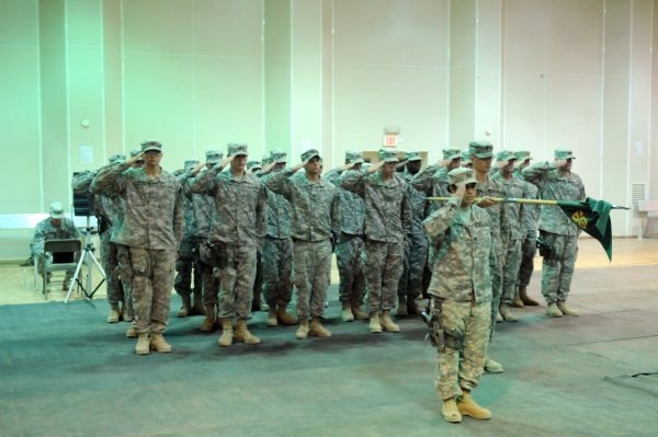 War Eagle MP Company leave Diyala province to the Titans