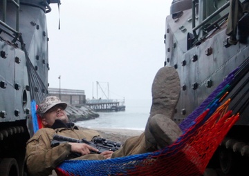 Marines Relax in Peru on July 4th